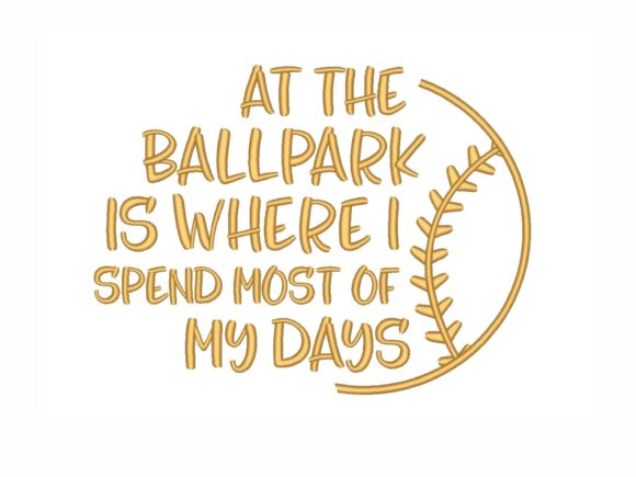 Ballpark: A Playful, Heartfelt Embroidery Design for Personalized Gifts