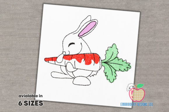 Bunny Holding Fresh Carrot