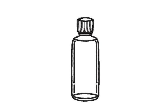 Essential Oil Bottle Embroidery Design