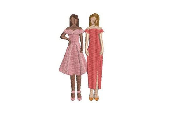 Faceless Girls in Prom Dresses