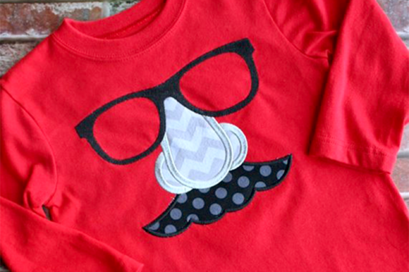 Joke Glasses Applique