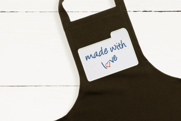 Made with Love Recipe Card Applique