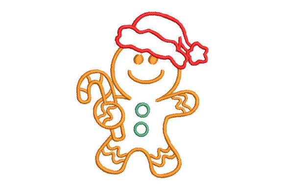 Outlined Christmas Cookie