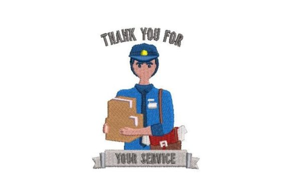 Postman: A Charming Seasonal Embroidery Design