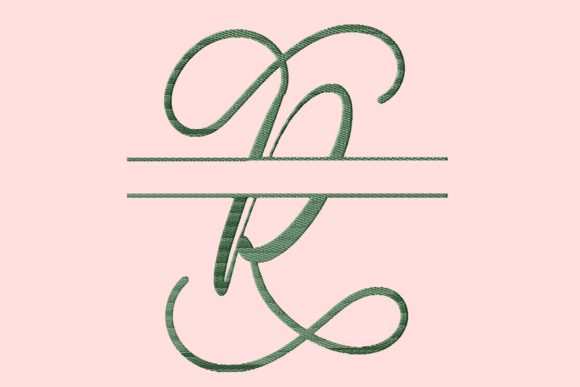 R Cool Script Monogram
