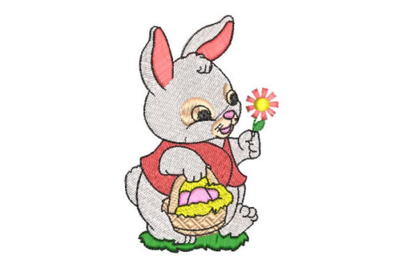Rabbit with Flowers Embroidery Design Review