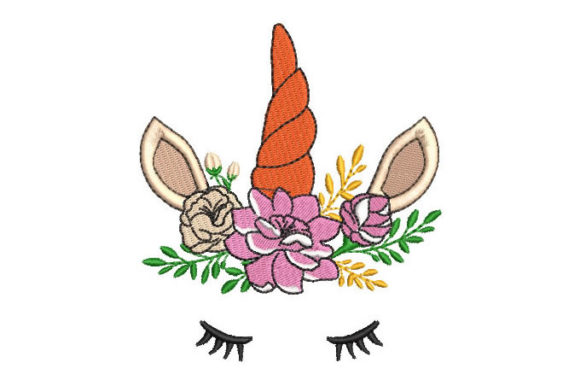 Unicorn with Roses and Branches